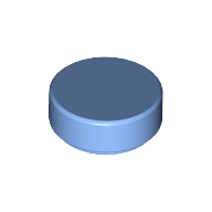 FLAT TILE 1X1, ROUND FLAT TILE 1X1, ROUND