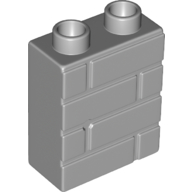 WALL W/ BRICK PATTERN 1X2X2 WALL W/ BRICK PATTERN 1X2X2