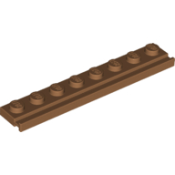 PLATE 1X8 WITH RAIL PLATE 1X8 WITH RAIL