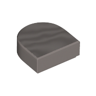 FLAT TILE 1X1, 1/2 CIRCLE FLAT TILE 1X1, 1/2 CIRCLE