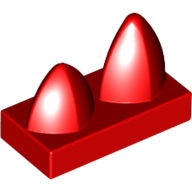 PLATE 1X2 W/ 2 VERT. TEETH PLATE 1X2 W/ 2 VERT. TEETH