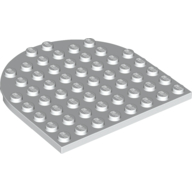PLATE 8X8, 1/2 CIRCLE PLATE 8X8, 1/2 CIRCLE