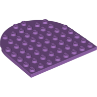 PLATE 8X8, 1/2 CIRCLE PLATE 8X8, 1/2 CIRCLE
