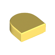 FLAT TILE 1X1, 1/2 CIRCLE FLAT TILE 1X1, 1/2 CIRCLE