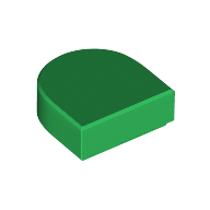 FLAT TILE 1X1, 1/2 CIRCLE FLAT TILE 1X1, 1/2 CIRCLE