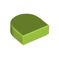FLAT TILE 1X1, 1/2 CIRCLE FLAT TILE 1X1, 1/2 CIRCLE