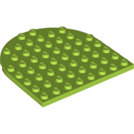 PLATE 8X8, 1/2 CIRCLE PLATE 8X8, 1/2 CIRCLE