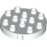 PLATE, ROUND 4X4 W. ROT.SNAP PLATE, ROUND 4X4 W. ROT.SNAP