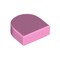 FLAT TILE 1X1, 1/2 CIRCLE FLAT TILE 1X1, 1/2 CIRCLE