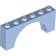 BRICK W/ INSIDE BOW 1X6X2 BRICK W/ INSIDE BOW 1X6X2