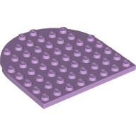 PLATE 8X8, 1/2 CIRCLE PLATE 8X8, 1/2 CIRCLE
