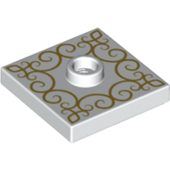 PLATE 2X2, W/ 1 KNOB, NO. 1 PLATE 2X2, W/ 1 KNOB, NO. 1