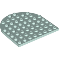 PLATE 8X8, 1/2 CIRCLE PLATE 8X8, 1/2 CIRCLE