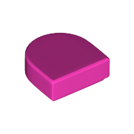 FLAT TILE 1X1, 1/2 CIRCLE FLAT TILE 1X1, 1/2 CIRCLE