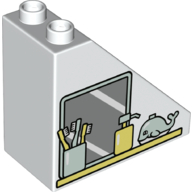 ROOF TILE 4X2X3, DEG. 45, NO. 6 ROOF TILE 4X2X3, DEG. 45, NO. 6