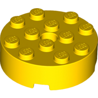BRICK 4X4 ROUND W. Ø4.9 W. KL. BRICK 4X4 ROUND W. Ø4.9 W. KL.