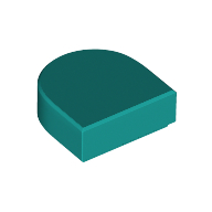 FLAT TILE 1X1, 1/2 CIRCLE FLAT TILE 1X1, 1/2 CIRCLE