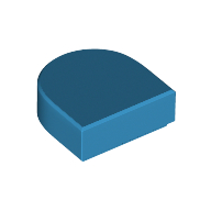 FLAT TILE 1X1, 1/2 CIRCLE FLAT TILE 1X1, 1/2 CIRCLE