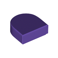 FLAT TILE 1X1, 1/2 CIRCLE FLAT TILE 1X1, 1/2 CIRCLE
