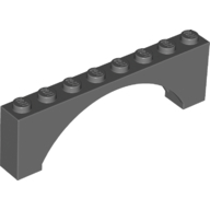 BRICK W. BOW 1X8X2 BRICK W. BOW 1X8X2
