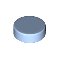 FLAT TILE 1X1, ROUND FLAT TILE 1X1, ROUND
