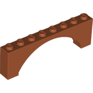 BRICK W. BOW 1X8X2 BRICK W. BOW 1X8X2