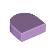 FLAT TILE 1X1, 1/2 CIRCLE FLAT TILE 1X1, 1/2 CIRCLE