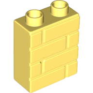 WALL W/ BRICK PATTERN 1X2X2 WALL W/ BRICK PATTERN 1X2X2