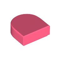 FLAT TILE 1X1, 1/2 CIRCLE FLAT TILE 1X1, 1/2 CIRCLE