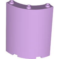 WALL ELEMENT 4X4X6, ROUND WALL ELEMENT 4X4X6, ROUND