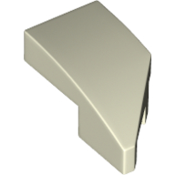 LEFT PLATE 1X2, W/ BOW, 45 DEG. CUT LEFT PLATE 1X2, W/ BOW, 45 DEG. CUT