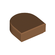 FLAT TILE 1X1, 1/2 CIRCLE FLAT TILE 1X1, 1/2 CIRCLE