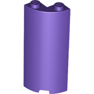 WALL 2X2X5, 1/4 CIRCLE, W/ CUTOUT WALL 2X2X5, 1/4 CIRCLE, W/ CUTOUT