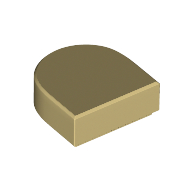 FLAT TILE 1X1, 1/2 CIRCLE FLAT TILE 1X1, 1/2 CIRCLE