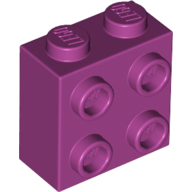 BRICK 1X2X1 2/3 W/4 KNOBS BRICK 1X2X1 2/3 W/4 KNOBS