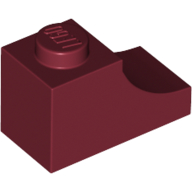 BRICK 1X2, OUTSIDE HALF ARCH, NO. 1 BRICK 1X2, OUTSIDE HALF ARCH, NO. 1