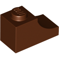 BRICK 1X2, OUTSIDE HALF ARCH, NO. 1 BRICK 1X2, OUTSIDE HALF ARCH, NO. 1
