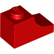 BRICK 1X2, OUTSIDE HALF ARCH, NO. 1 BRICK 1X2, OUTSIDE HALF ARCH, NO. 1