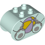 BRICK 2X4X2, OVAL, NO. 18