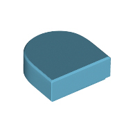 FLAT TILE 1X1, 1/2 CIRCLE FLAT TILE 1X1, 1/2 CIRCLE