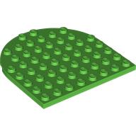 PLATE 8X8, 1/2 CIRCLE PLATE 8X8, 1/2 CIRCLE