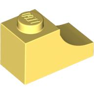 BRICK 1X2, OUTSIDE HALF ARCH, NO. 1 BRICK 1X2, OUTSIDE HALF ARCH, NO. 1
