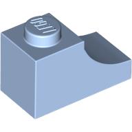 BRICK 1X2, OUTSIDE HALF ARCH, NO. 1 BRICK 1X2, OUTSIDE HALF ARCH, NO. 1