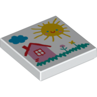 FLAT TILE 2X2, NO. 608 FLAT TILE 2X2, NO. 608