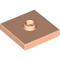 PLATE 2X2 W 1 KNOB PLATE 2X2 W 1 KNOB
