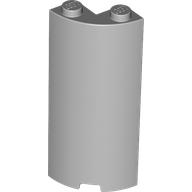 WALL 2X2X5, 1/4 CIRCLE, W/ CUTOUT