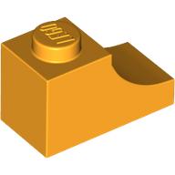 BRICK 1X2, OUTSIDE HALF ARCH, NO. 1 BRICK 1X2, OUTSIDE HALF ARCH, NO. 1