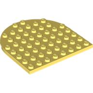 PLATE 8X8, 1/2 CIRCLE PLATE 8X8, 1/2 CIRCLE