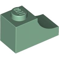 BRICK 1X2, OUTSIDE HALF ARCH, NO. 1 BRICK 1X2, OUTSIDE HALF ARCH, NO. 1