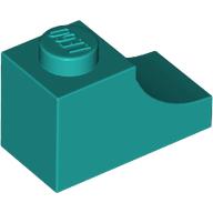 BRICK 1X2, OUTSIDE HALF ARCH, NO. 1 BRICK 1X2, OUTSIDE HALF ARCH, NO. 1